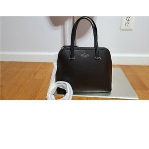Kate Spade Patterson Drive Medium Dome Satchel Black Leather WKRU5897